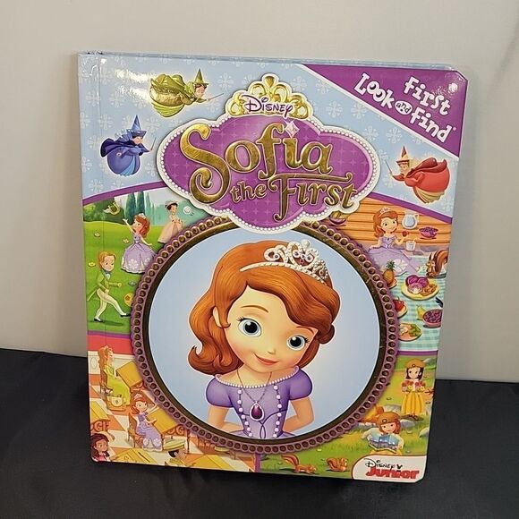 DISNEY JUNIOR SOFIA HARD COVER  FIRST LOOK AND FIND TODDELER BOOK - Picture 2 of 13